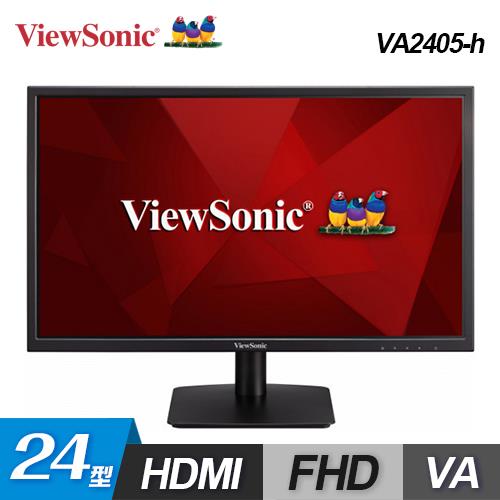 【ViewSonic 優派】VA2405-h 24型 VA 寬螢幕顯示器