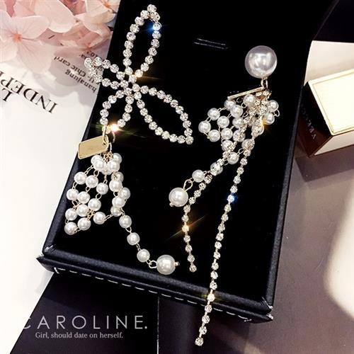 《Caroline》★韓國熱賣造型時尚Bling  Bling 絢麗閃亮動人耳環70364