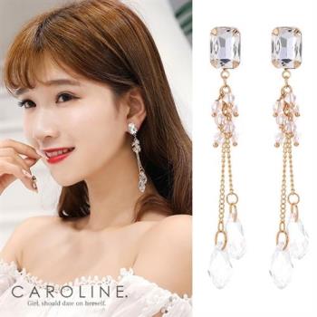 《Caroline》★韓國熱賣造型時尚Bling Bling 絢麗閃亮動超仙串珠耳環70204
