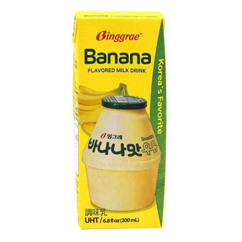 量販名店 BINGGRAE香蕉牛奶200ml*6入組