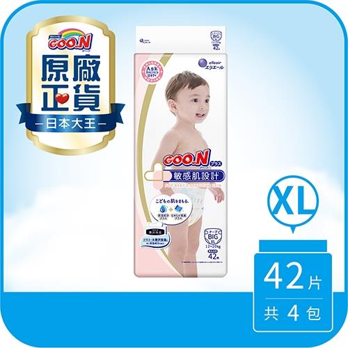  大王GOO.N紙尿布 境內版敏感肌-黏貼型XL(42片X4串)