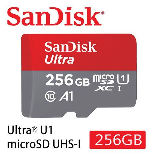 SanDisk 256GB 120MB/s Ultra microSDXC UHS-I A1 記憶卡 公司貨