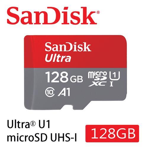 SanDisk 128GB 記憶卡120MB/s Ultra Micro SDXC 128GB Android/A1/120MB/s  公司貨
