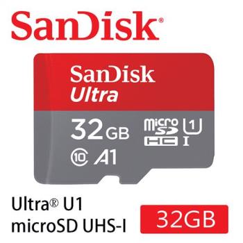SanDisk Ultra MicroSDHC 32GB 記憶卡(A1) [公司貨]