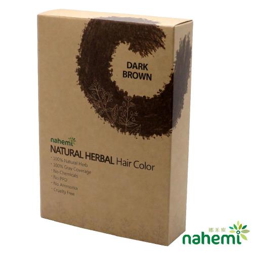 染髮最佳替代品《Nahemi 娜禾蜜》草本增色護髮粉 - 咖啡黑