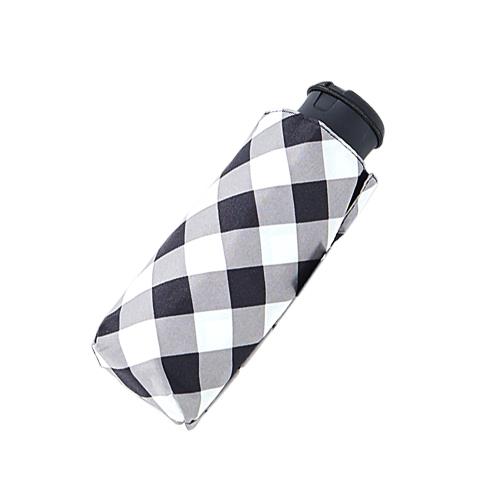 RAINSTORY雨傘-黑白格紋抗UV手開迷你口袋傘