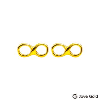 JoveGold漾金飾 長長久久黃金耳環