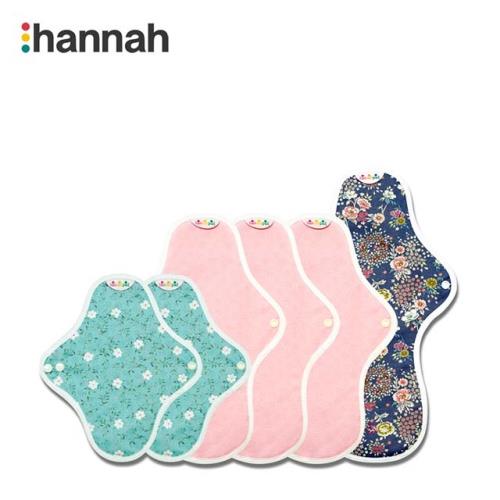 韓國 hannahpad 有機純棉布衛生棉-新手體驗-6片組