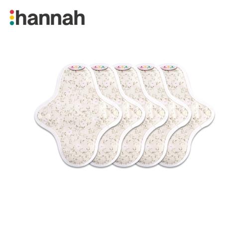 韓國 hannahpad 有機純棉布衛生棉-小型21cm-5片組