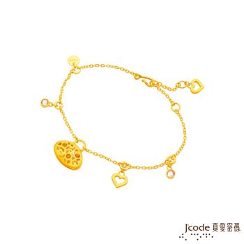 Jcode真愛密碼金飾 晚宴黃金/水晶手鍊