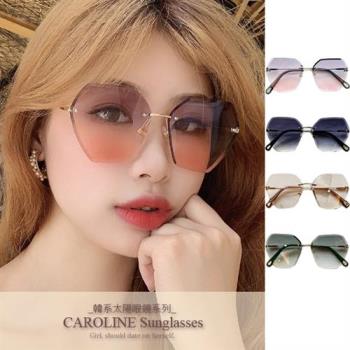 《Caroline》年度最新網紅款潮流行時尚百搭抗UV太陽眼鏡 71307