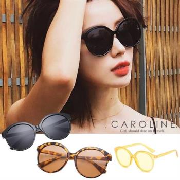 《Caroline》年度最新網紅款潮流行時尚百搭明星抗UV太陽眼鏡 70622