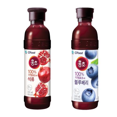 韓國清淨園口味選:(石榴/藍莓醋)(500ml*2罐/組)
