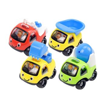 Colorland-4入-兒童卡通迴力車寶寶工程車玩具車
