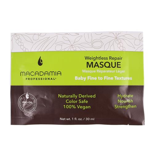 【即期2025.01.31】Macadamia Professional 瑪卡奇蹟油 輕柔髮膜 30ml(新)