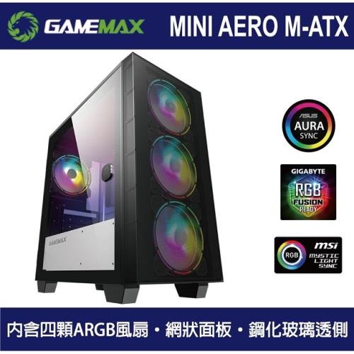 GAMEMAX MINI AERO H607 玻璃透側