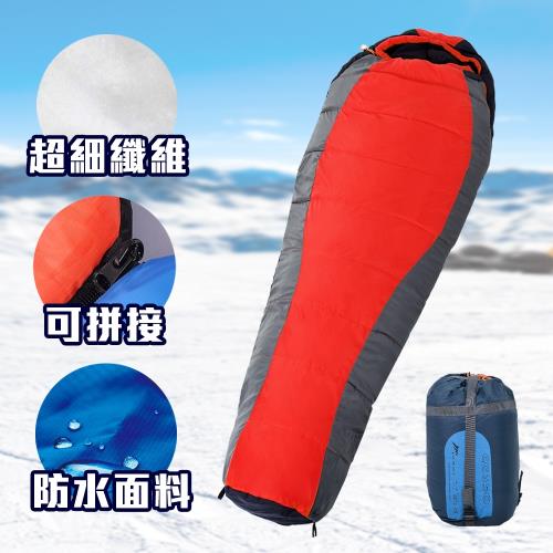 澳洲GREEN LAND  ICE RIVER 可拼接防水極地保暖木乃伊睡袋(三色任選)