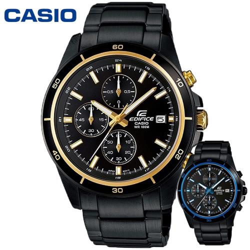 CASIO 卡西歐 EFR-526BK 帥氣疾黑賽車碼表計時鐵帶錶