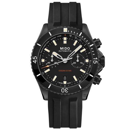MIDO美度OceanStar海洋之星陶瓷計時機械錶-44mmM0266273705100