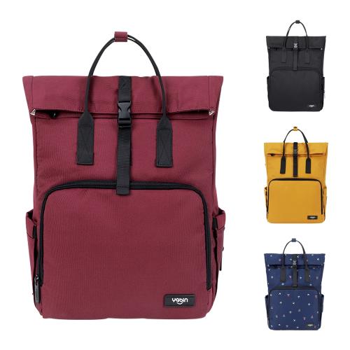 Colorland-YABIN-後背包媽媽包 多分隔大容量 輕時尚後背手提包 書包 筆電包