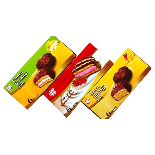 【Phaner】巧克力派系列(香蕉/草莓/芒果風味)108g*12盒