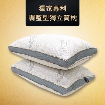 澳洲Simple Living 專利科技可調整型天絲獨立筒抑菌水洗枕-一入