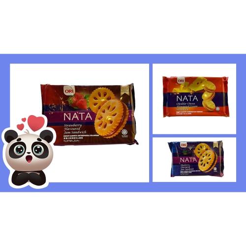 【ORI NATA】活力風味果醬夾心餅乾系列(藍莓/草莓/起司)170g*3包