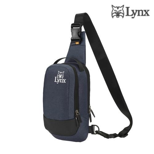【Lynx】水波紋系列輕盈防潑水尼龍胸包(輕便 簡單 好攜帶)