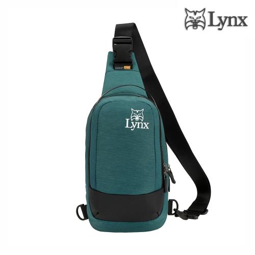 【Lynx】水波紋系列輕盈防潑水尼龍胸包(輕便 簡單 好攜帶)