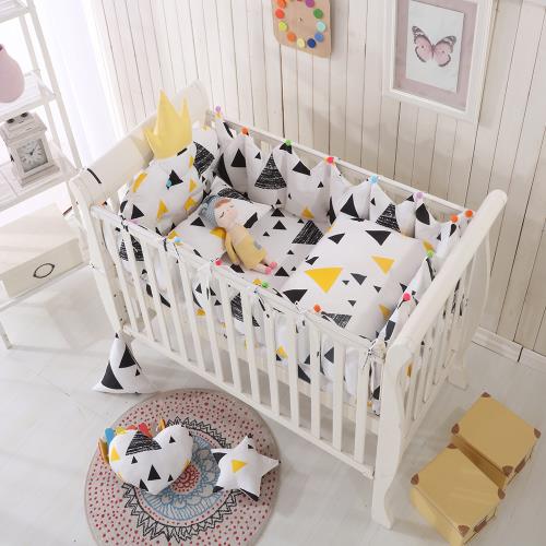 【HA Baby】嬰兒床專用-6件套組(適用 長x寬120cmx60cm嬰兒床型 嬰兒床床包、嬰兒床床單)|寢具/床墊