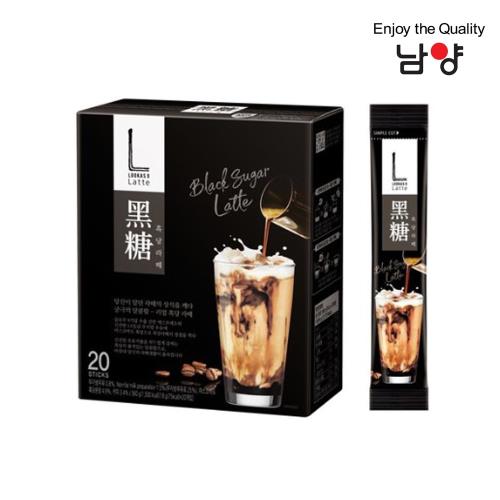 Namyang 韓國南陽乳業 韓國 LOOKAS 9 黑糖拿鐵 Black Sugar Latte 20包入