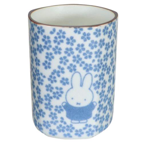 日本金正陶器美濃燒和小紋五角茶杯175ml;小茶杯212160米菲兔Miffy(啞光釉彩繪瓷器;5角形好握)小白兔小杯子-日本製造&原裝進口