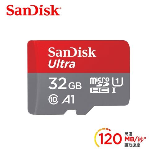 【SanDisk】Ultra microSDHC UHS-I A1 32GB 記憶卡 