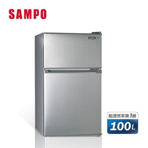 節能補助最高3500 SAMPO 聲寶 100公升 一級能效 定頻雙門冰箱 SR-B10G