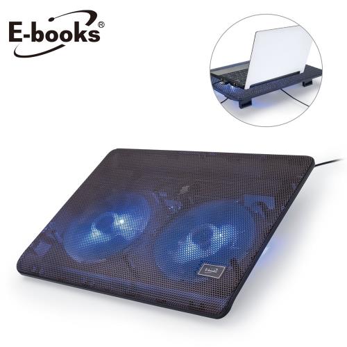 第05名 E-books C5 超輕薄雙風扇筆電散熱座