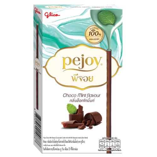【glico固力果】pejoy 巧克力捲心棒-薄荷巧克力棒(47gx12盒)