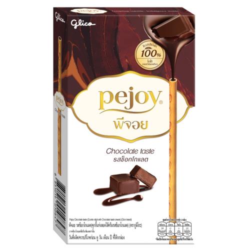 【glico固力果】pejoy 巧克力捲心棒-巧克力棒(47gx12盒)