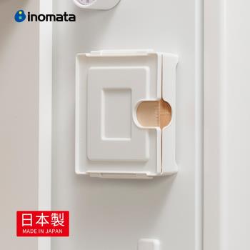 日本INOMATA 日製壁掛磁吸抽取式咖啡濾紙收納盒(可裝錐形/扇形)