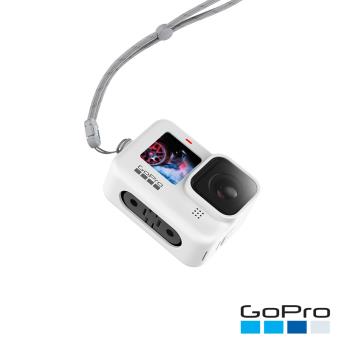 【GoPro】HERO9-12 Black專用矽膠護套+繫繩-白色ADSST-002(公司貨)