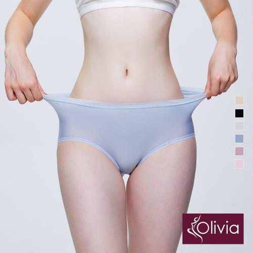 【Olivia】微透輕薄舒適型內褲-天藍色