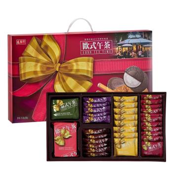 【盛香珍】 歐式午茶禮盒580g/盒-附提把