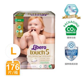 麗貝樂 Touch嬰兒紙尿褲5號(L-22片x8包/箱)