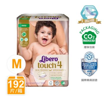 麗貝樂 Touch嬰兒紙尿褲4號(M-24片x8包/箱)