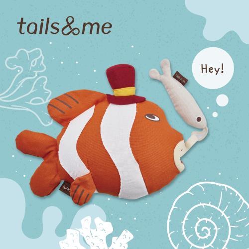 tails&amp;me 尾巴與我｜寵物玩具 啃咬抱抱組 小丑魚奧利