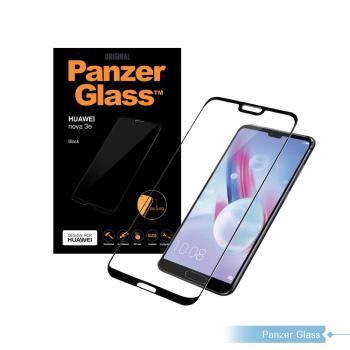 【PanzerGlass】HUAWEI nova 3e 防爆全屏鋼化玻璃保護貼 - 黑色 (盒裝)