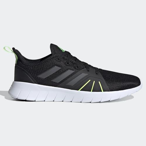 【現貨】Adidas ASWEERUN 2.0 男鞋 慢跑 休閒 軟底 透氣 輕量 黑 綠【運動世界】FW1683