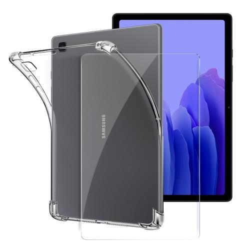 CITY for 三星 Galaxy Tab A7 2020 10.4吋 平板5D 4角軍規防摔殼+專用版9H鋼化玻璃保護貼