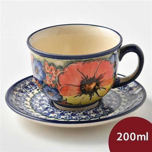 【波蘭陶】古典花園系列 花茶杯盤組 200ml 波蘭手工製