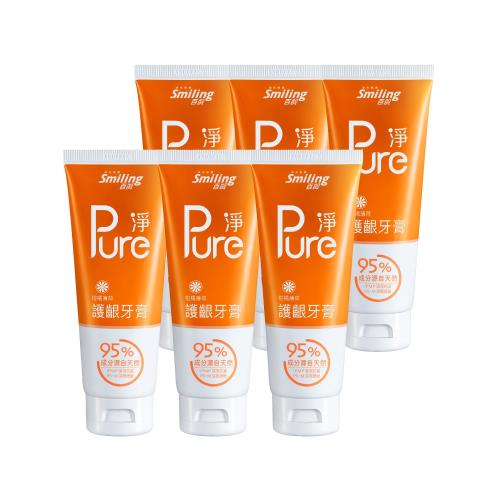 百齡Smiling Pure淨護齦牙膏-柑橘薄荷110gX6入組(95%成份源自天然)