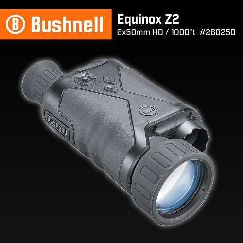 [美國 Bushnell 倍視能] Equinox Z2 新晝夜系列 6x50mm 數位日夜兩用紅外線單眼夜視鏡 260250 (公司貨)